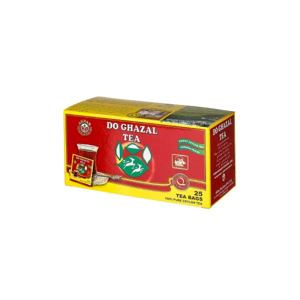 چای تی بگ ساده 25 عددی دوغزال